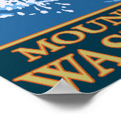 Fly Fishing Scene - Mount Adams, Washington Poster (Hoek)