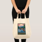 Fly Fishing Scene - Mount Adams, Washington Tote Bag (Voorkant (product))