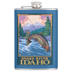 Fly Fishing Scene - Snake River, Idaho Heupfles