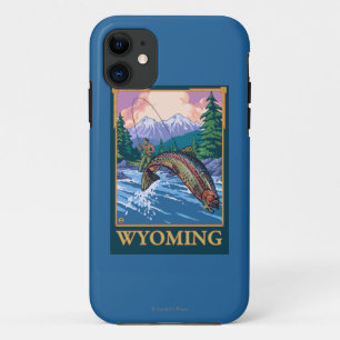 Fly Fishing Scene - Wyoming iPhone 11 Hoesje