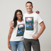 Fly Fishing Scene - Wyoming T-shirt (Unisex)