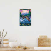 Fly Fishing SceneArizona Poster (Keuken)