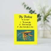 Fly Fishing "to do list" Carte postale "firecracke (Debout devant)