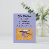 Fly Fishing "to do list" Carte postale "train de m (Debout devant)