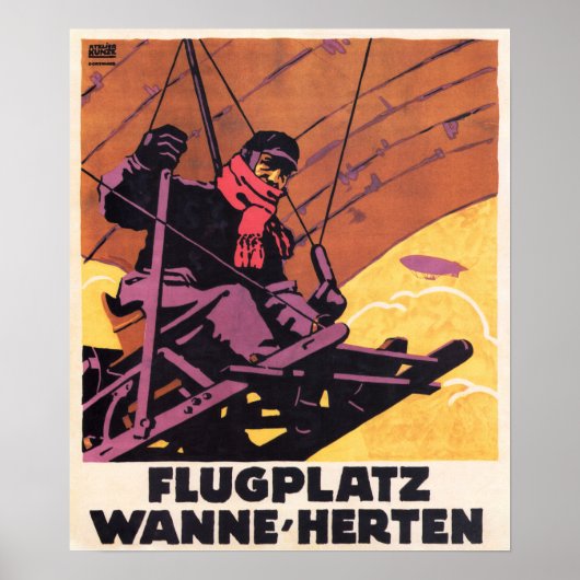 FLY FLUGPLATZ WANNE HERTEN Duitse Posters (Voorkant)