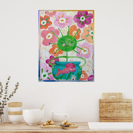 Fly Girl Poster (Keuken)