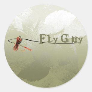 Fly Guy Ronde Sticker