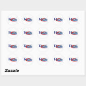 Fly Hard Ronde Sticker (Vel)