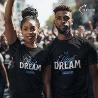 Fly High Dream Hoger Luchtvaart Inspirerend Typo