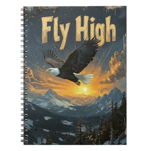 Fly High Eagle Journal - Motivatie Notitieboek (Voorkant)