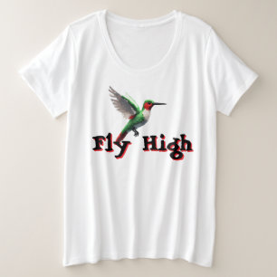 Fly High Hummingbird Grote Maat T-shirt