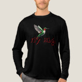 Fly High Hummingbird Tri-Blend Shirt (Voorkant volledig)