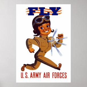 FLY — Legerluchtmacht Poster