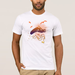 Fly like the birds, t-shirt maquillé