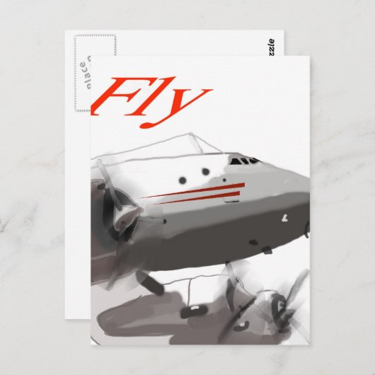 Fly Lockheed Constellation Briefkaart (Voorkant / Achterkant)