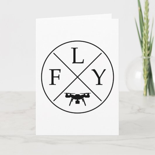 FLY Logo Drone Kaart (Voorkant)