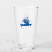 Fly Master - Blauw Pint Glas (Achterkant)