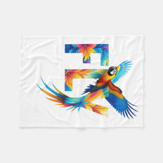 Fly Parrot Bliss Blankets Fleece Deken (Voorkant (Horizontaal))