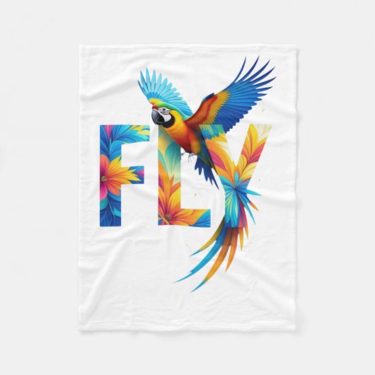 Fly Parrot Bliss Blankets Fleece Deken (Voorkant)