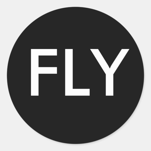 FLY RONDE STICKER (Voorkant)