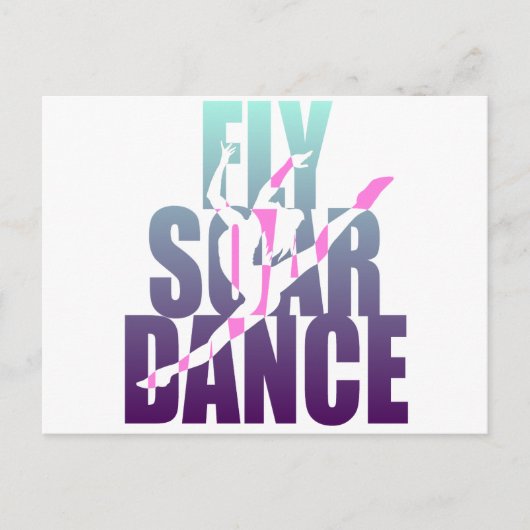Fly Soar Dance Briefkaart (Voorkant)