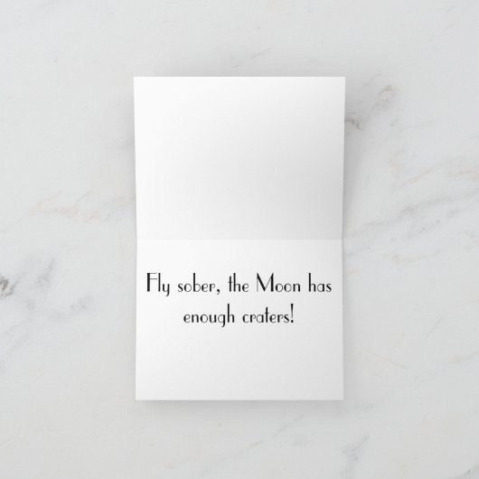 Fly Sober Kaart (Binnen)