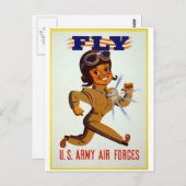 Fly - VS Army Air Forces Briefkaart (Voorkant / Achterkant)