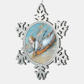 FLYANNUNCIATION ANGEL TIN SNEEUWVLOK ORNAMENT (Rechts)