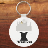 Flyball Dog Sleutelhanger (Voorkant)