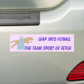 Flyball Leap Bumpersticker (Op auto)