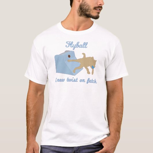 Flyball New Twist op Fetch T-shirt (Voorkant)