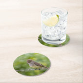 Flycatcher Ronde Kartonnen Onderzetter (Insitu)