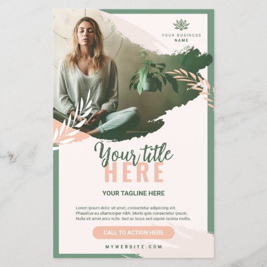 Flyer 14 cm x 21,6 cm Bien-être prospectus 14 (Devant)