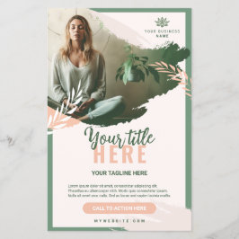 Flyer 14 cm x 21,6 cm Welbevinden 14 cm