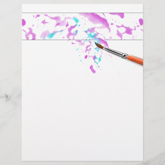 Flyer Achtergrond Kunst Sjabloon (Voorkant)