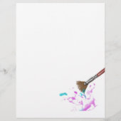 Flyer Achtergrond Kunst Sjabloon (Achterkant)