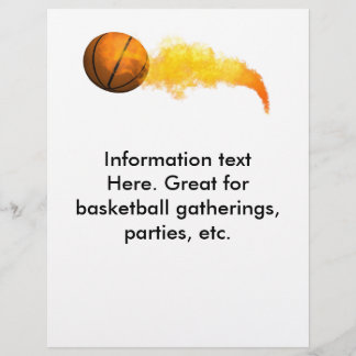Flyer Basketball voor feestjes, bijeenkomsten, enz