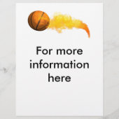 Flyer Basketball voor feestjes, bijeenkomsten, enz (Achterkant)