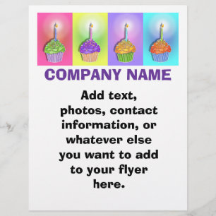 Flyer - Birthday Cupcakes