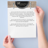 Flyer Catering Cutlery Beige Damask (Hand)