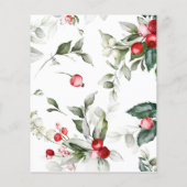 Flyer de Baby shower de verdure Holly Élégant pour (Dos)