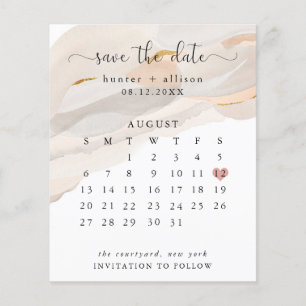Flyer de calendrier d'enregistrement de résumé bud