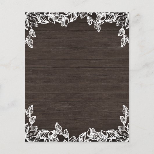 Flyer de Fête des mariées de voyants à chaîne rust (Dos)