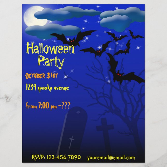 Flyer de fête d'Halloween (Devant)