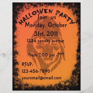 Flyer de fête d'Halloween