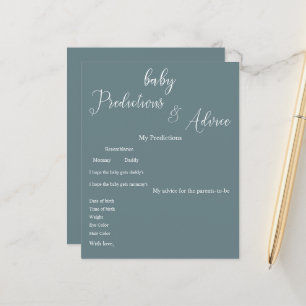 Flyer de jeu de baby shower avec calligraphie mini