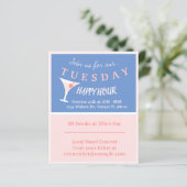 Flyer de l'heure heureuse de bar (Debout devant)