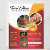 Flyer de restaurant / Flyer de menu de nourriture (Devant)