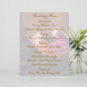 Flyer du menu Mariage de bal mascarade rouge (Debout devant)