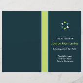 Flyer du programme Modern Star Bar Mitzvah (Devant)